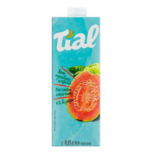 Suco Néctar de Goiaba Tial 1L - 12 Unidades